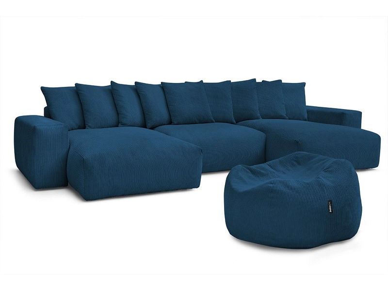 Panorama-Ecksofa mit Hocker BOBOCHIC VOLTAIRE Panorama-Ecksofa mit Hocker BOBOCHIC VOLTAIRE