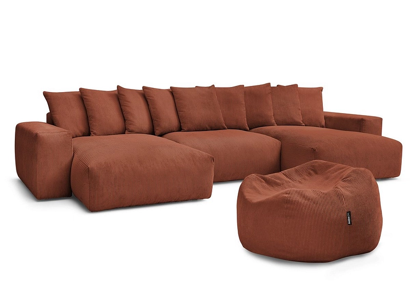 Panorama-Ecksofa mit Hocker BOBOCHIC VOLTAIRE Panorama-Ecksofa mit Hocker BOBOCHIC VOLTAIRE