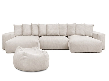 Panorama-Ecksofa mit Hocker BOBOCHIC VOLTAIRE Panorama-Ecksofa mit Hocker BOBOCHIC VOLTAIRE