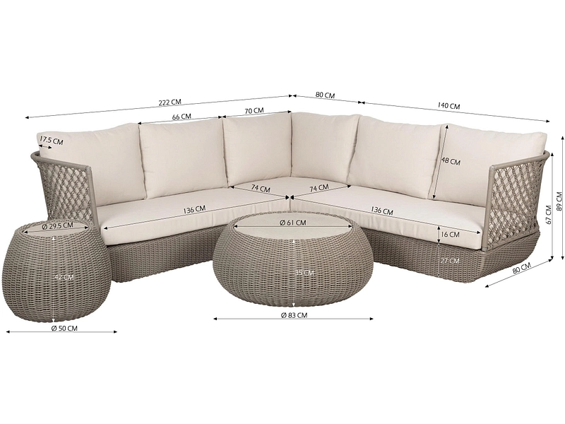 Set da giardino VENICE