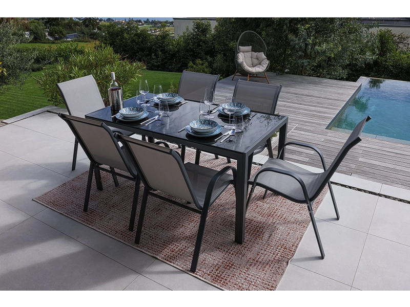 Set tavolo e sedie da giardino MERSIN