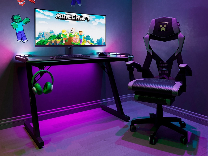 Bureau gaming MINECRAFT VOXELIA