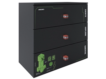Commode MINECRAFT MOSSLINE 3 tiroirs