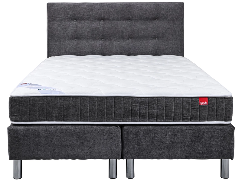 Boxspringbett EPEDA COURCHEVEL chenillegrau Boxspringbett EPEDA COURCHEVEL chenillegrau