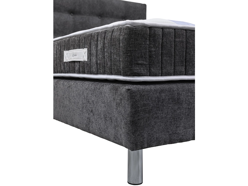 Boxspringbett EPEDA COURCHEVEL chenillegrau Boxspringbett EPEDA COURCHEVEL chenillegrau