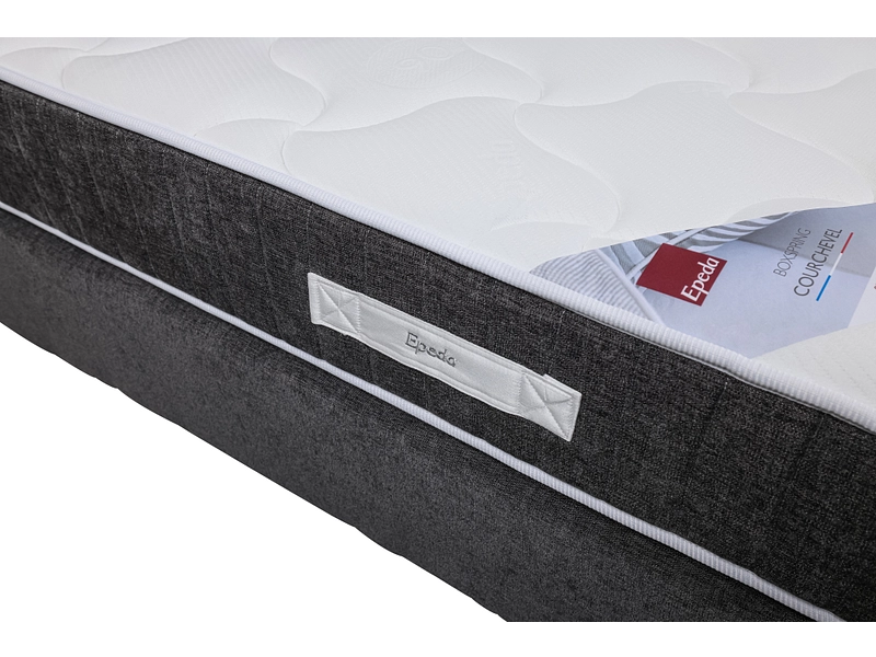 Boxspringbett EPEDA COURCHEVEL chenillegrau Boxspringbett EPEDA COURCHEVEL chenillegrau