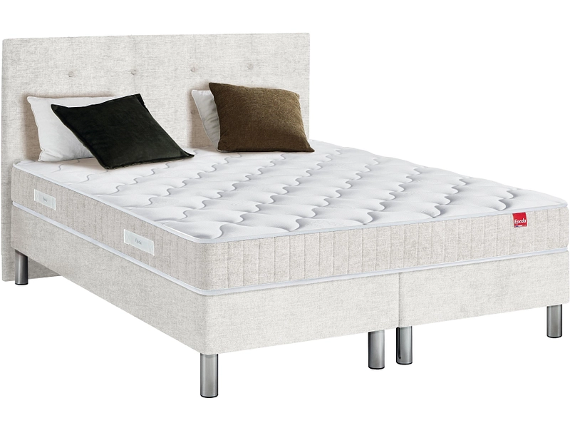 Boxspring EPEDA COURCHEVEL beige 160x200cm rigido