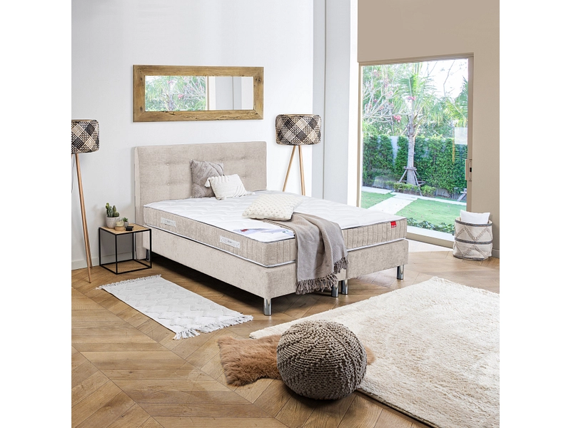 Boxspringbett EPEDA COURCHEVEL beige Boxspringbett EPEDA COURCHEVEL beige