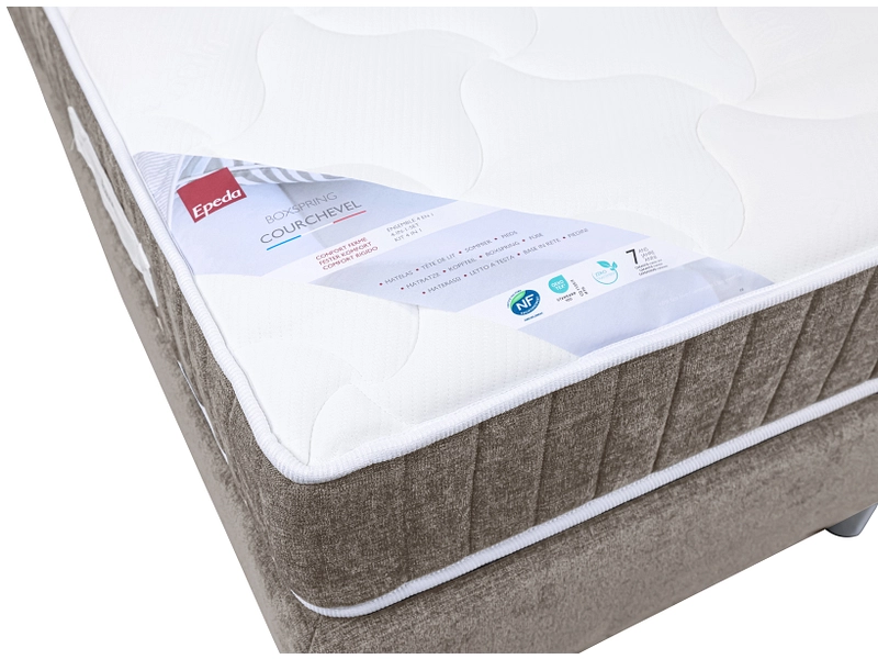 Boxspringbett EPEDA COURCHEVEL taupe