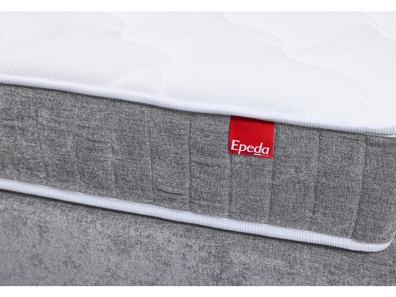 Boxspring EPEDA COURCHEVEL grigio chiaro