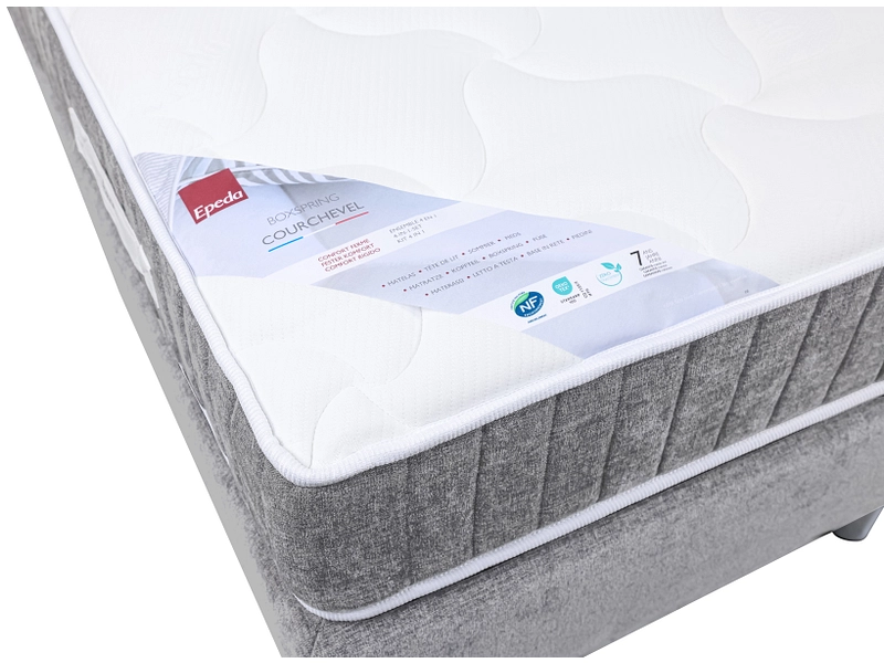 Boxspring EPEDA COURCHEVEL grigio chiaro