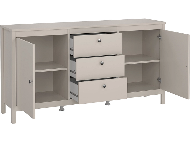 Commode MADRID 2 portes 3 tiroirs Commode MADRID 2 portes 3 tiroirs