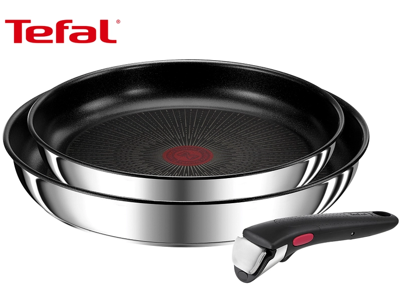 Set cuisson INGENIO TEFAL 3 pièces acier inoxydable noir