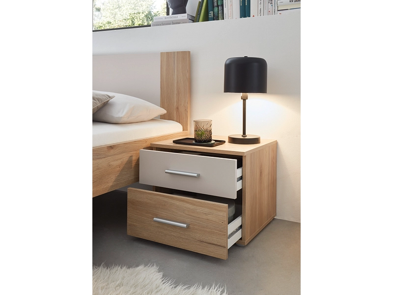 Set di letto con 2 comodini BIONA