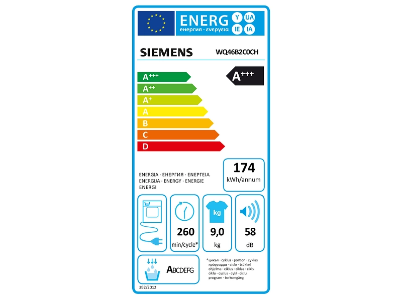 SIEMENS Sèche-linge
