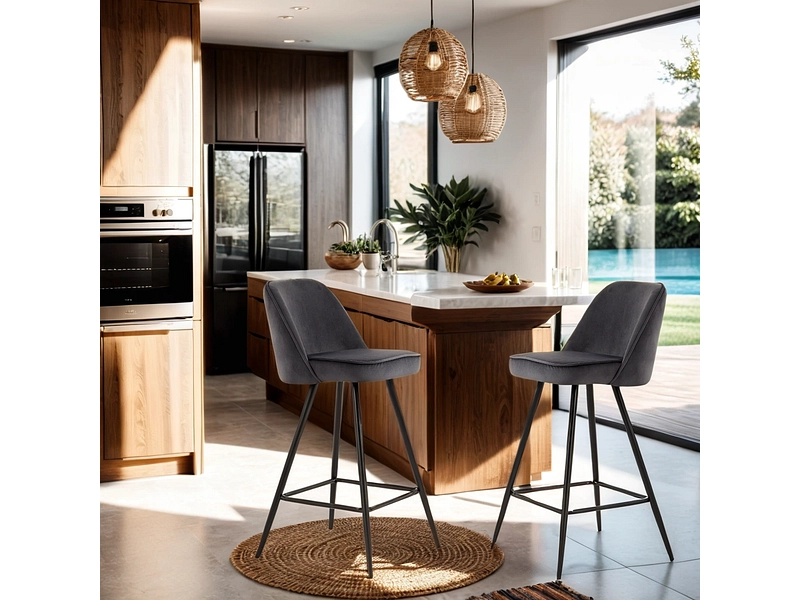 BAÏTA Set 2 Barhocker EUGENE