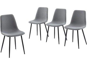 BAÏTA Set mit 4 Stühlen ESTELLE