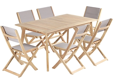 Set tavolo e sedie da giardino MOLA