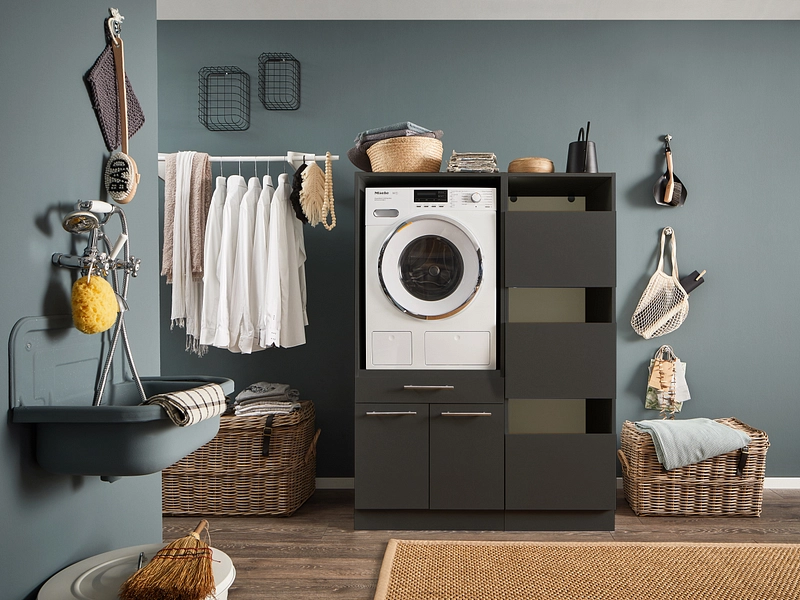 Armoire portes battantes MOSODA anthracite Armoire portes battantes MOSODA anthracite