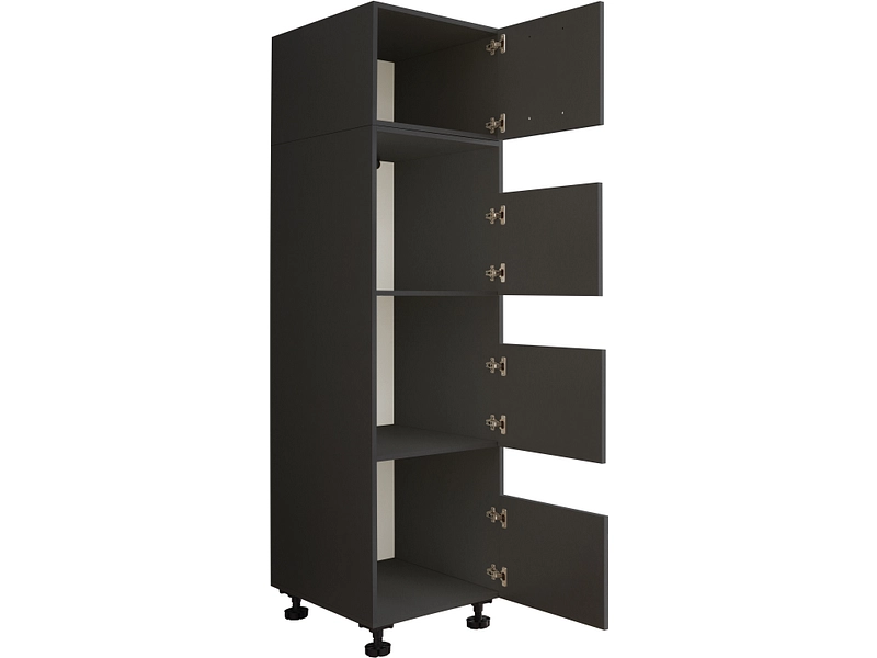 Armoire à linge MOSODA anthracite