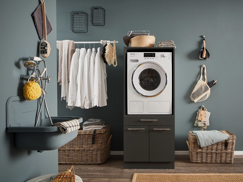 Drehtürenschrank MOSODA anthrazit