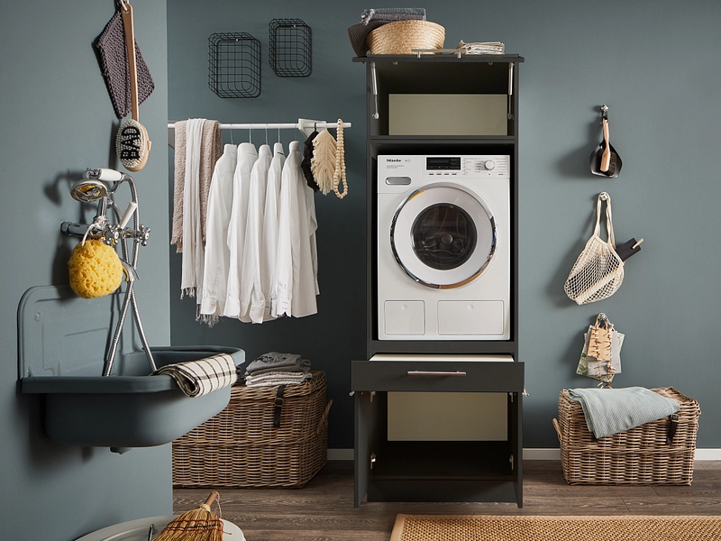 Drehtürenschrank MOSODA anthrazit