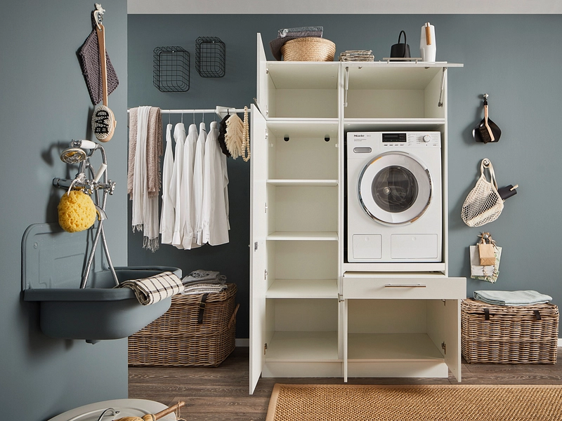 Armoire portes battantes MOSODA blanc