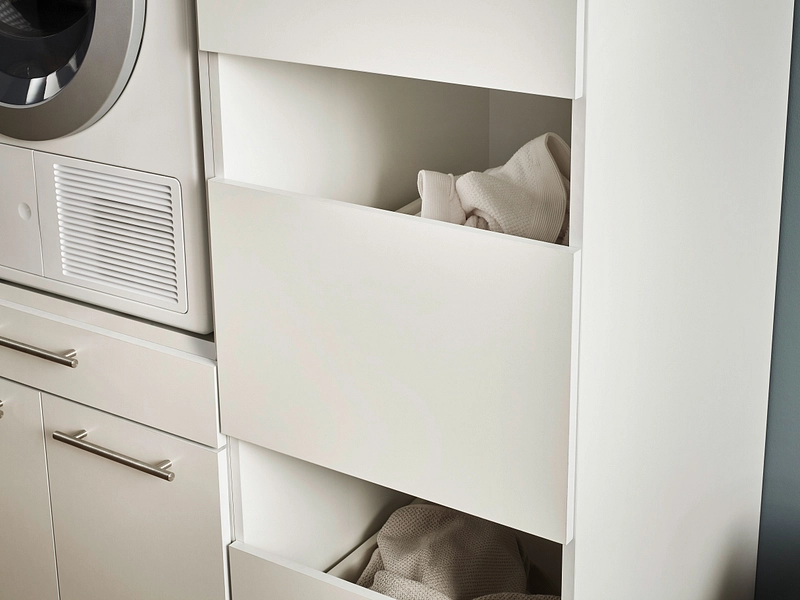 Armoire à linge MOSODA blanc Armoire à linge MOSODA blanc