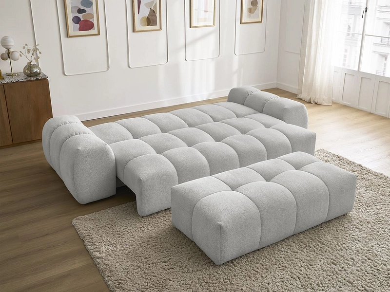 3er Sofa mit Hocker BOBOCHIC EVEREST