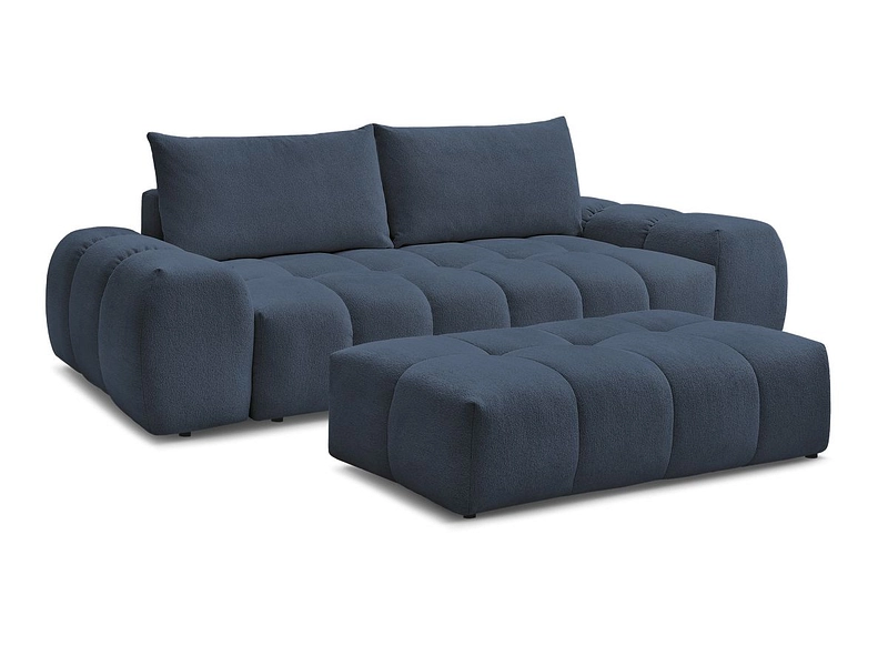 Canapé 3 places avec pouf BOBOCHIC EVEREST