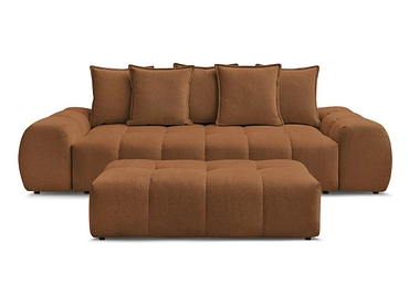 Canapé 3 places avec pouf BOBOCHIC EVEREST