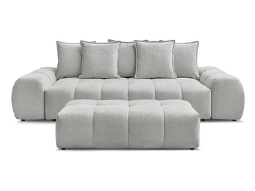 Canapé 3 places avec pouf BOBOCHIC EVEREST