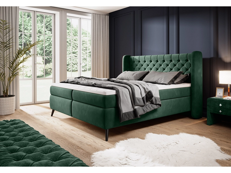 Boxspringbett WERNIGHT MADISON grün