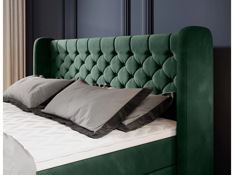 Boxspringbett WERNIGHT MADISON grün