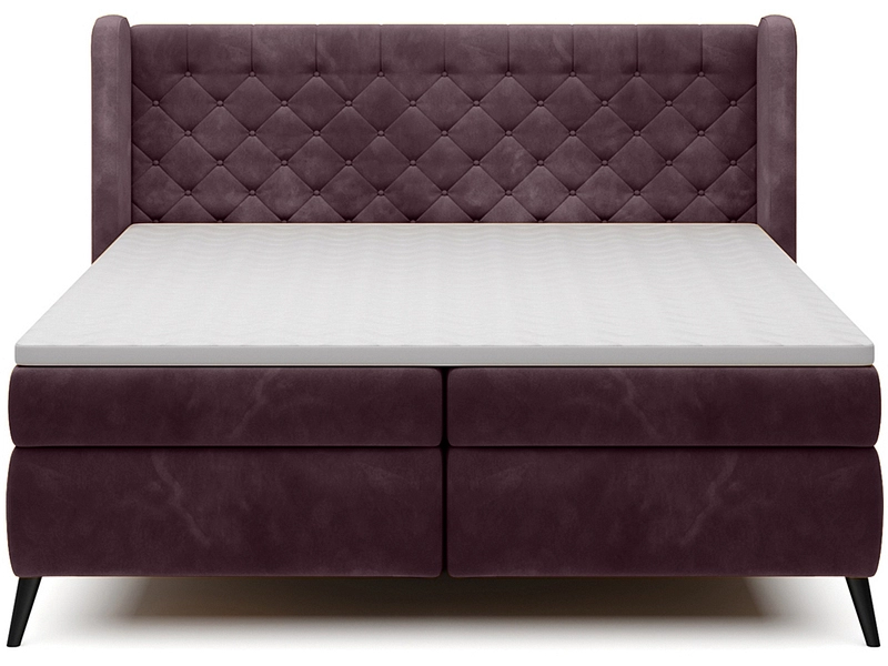 Boxspringbett WERNIGHT MADISON pflaumenblau
