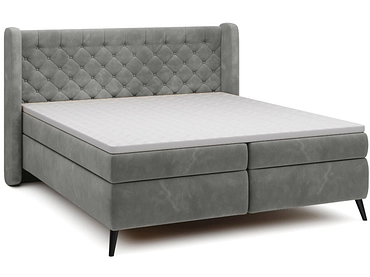 Boxspringbett WERNIGHT MADISON grau