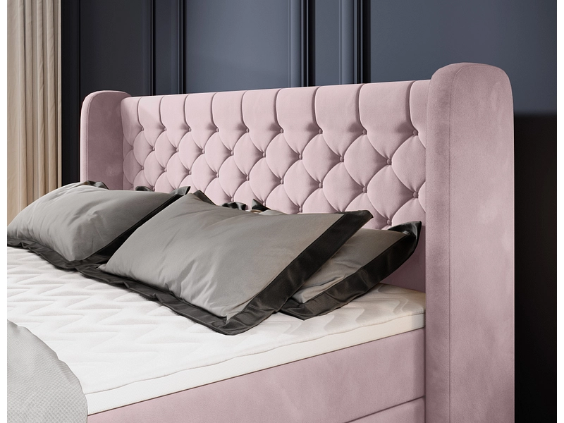 Boxspringbett WERNIGHT MADISON rosa