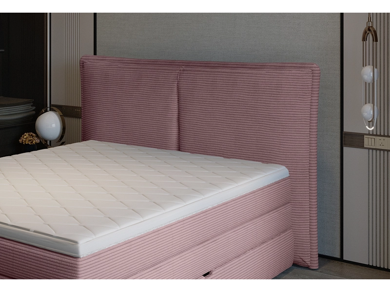 Boxspring WERNIGHT MADDEN rose clair