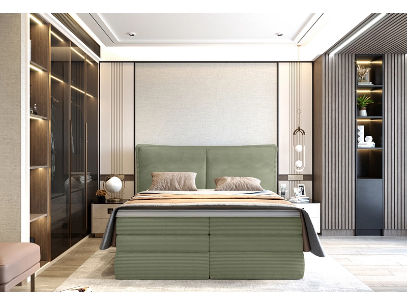 Boxspring WERNIGHT MADDEN vert