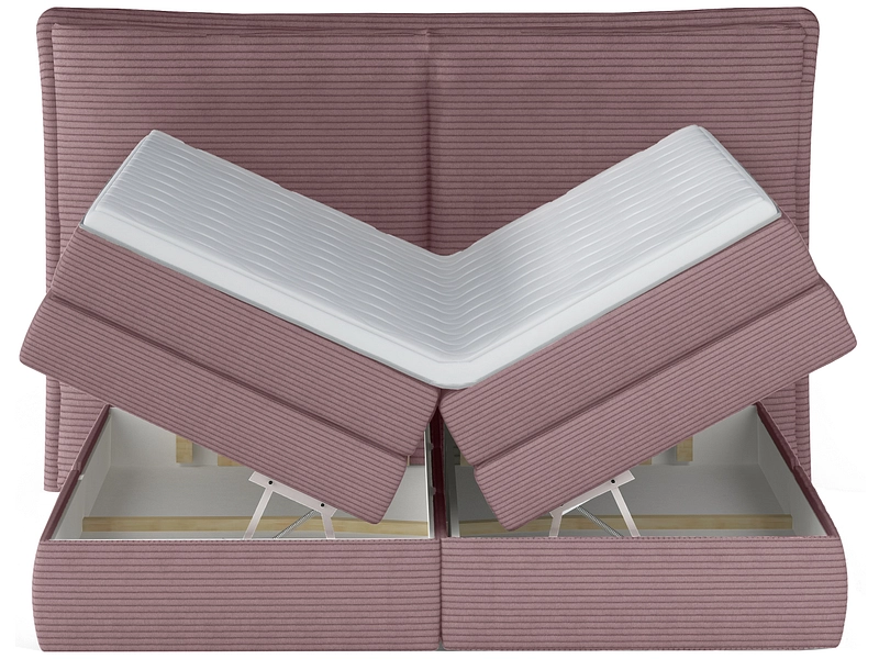 Boxspring WERNIGHT MADDEN rose clair