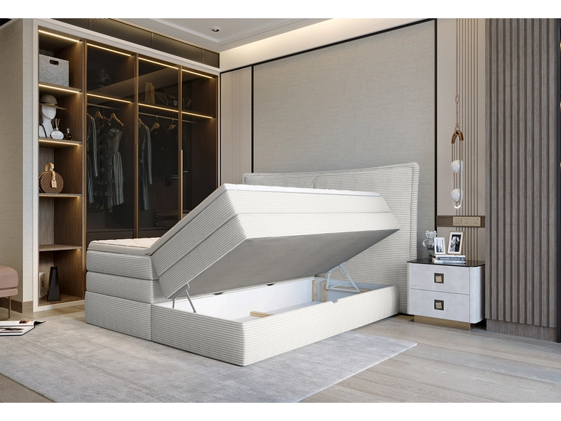 Boxspring WERNIGHT MADDEN bianco crema