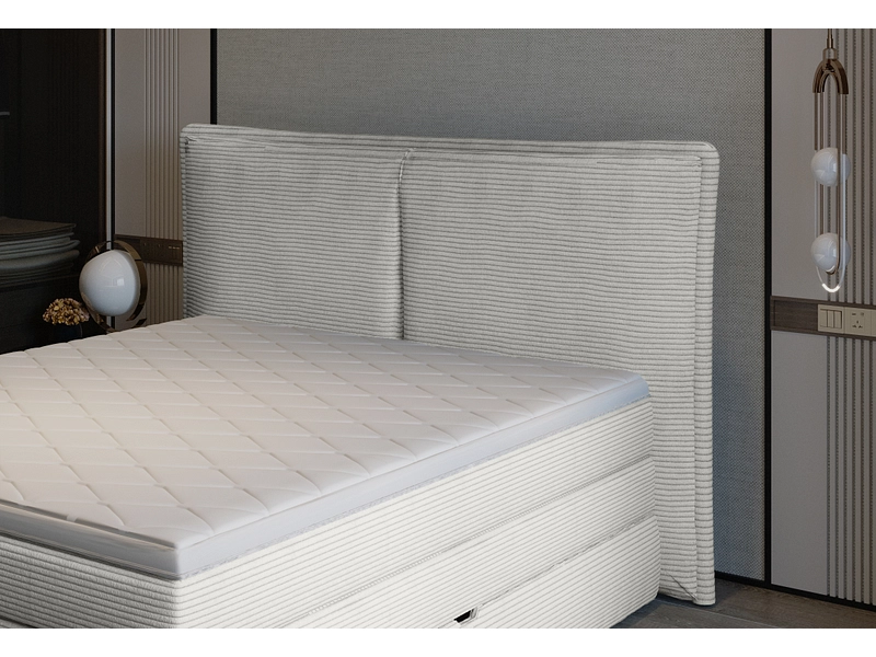 Boxspring WERNIGHT MADDEN bianco crema