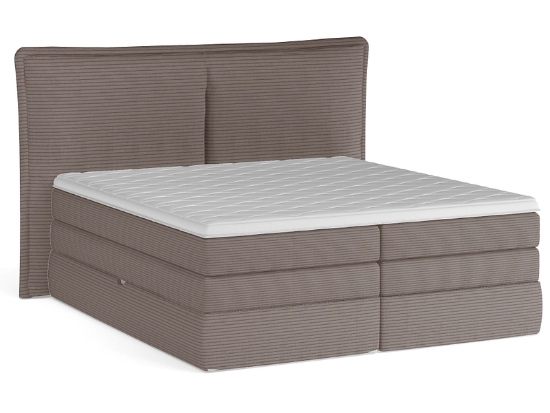 Boxspringbett WERNIGHT MADDEN dunkelbeige Boxspringbett WERNIGHT MADDEN dunkelbeige