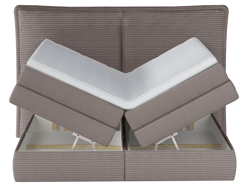 Boxspringbett WERNIGHT MADDEN dunkelbeige Boxspringbett WERNIGHT MADDEN dunkelbeige