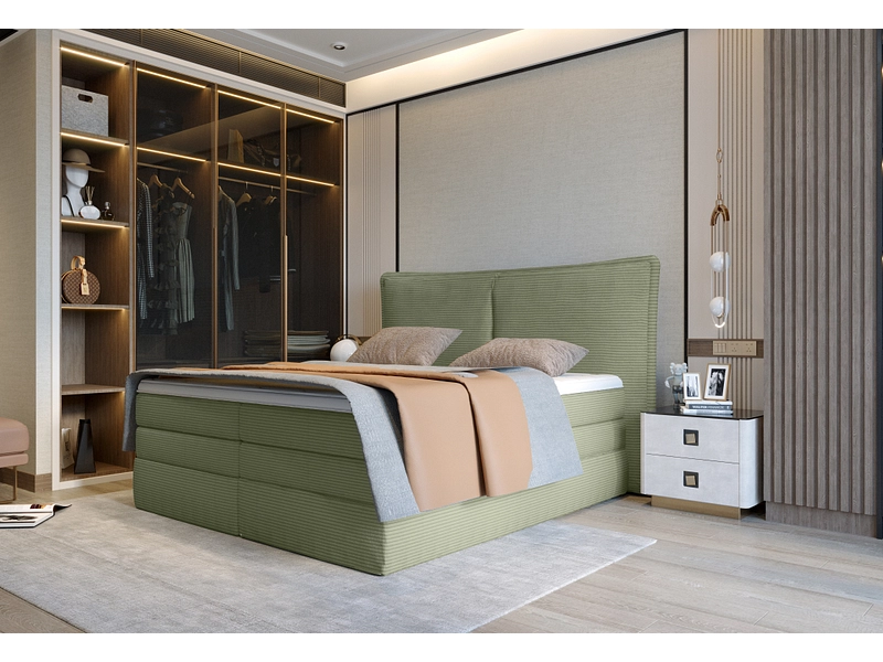 Boxspring WERNIGHT MADDEN verde