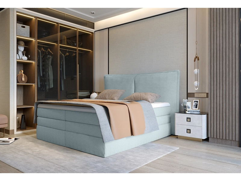 Boxspring WERNIGHT MADDEN celeste