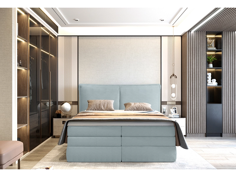 Boxspring WERNIGHT MADDEN celeste