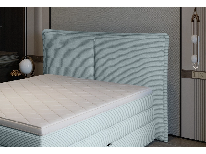 Boxspring WERNIGHT MADDEN celeste
