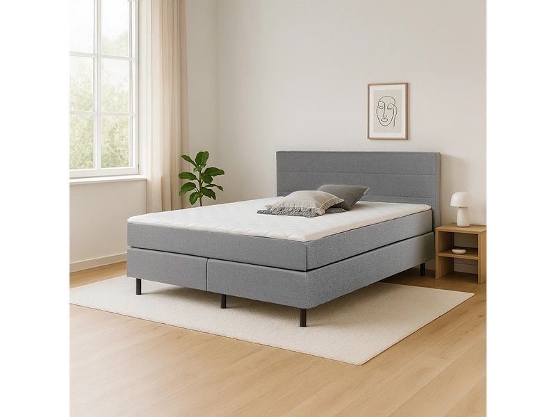 Boxspringbett ROOKIE grau Boxspringbett ROOKIE grau