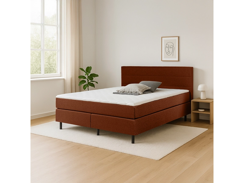 Boxspringbett ROOKIE terrakotta Boxspringbett ROOKIE terrakotta